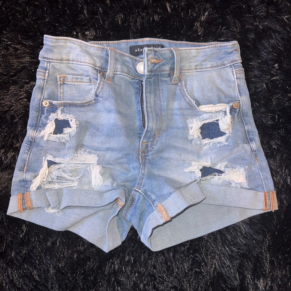 Aeropostale High Rise Midi Shorts